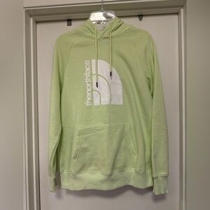 The North Face Women's Jumbo Half Dome Pullover Hoodie lime green/white size M
